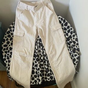 John Galt Cream Cargo Pants